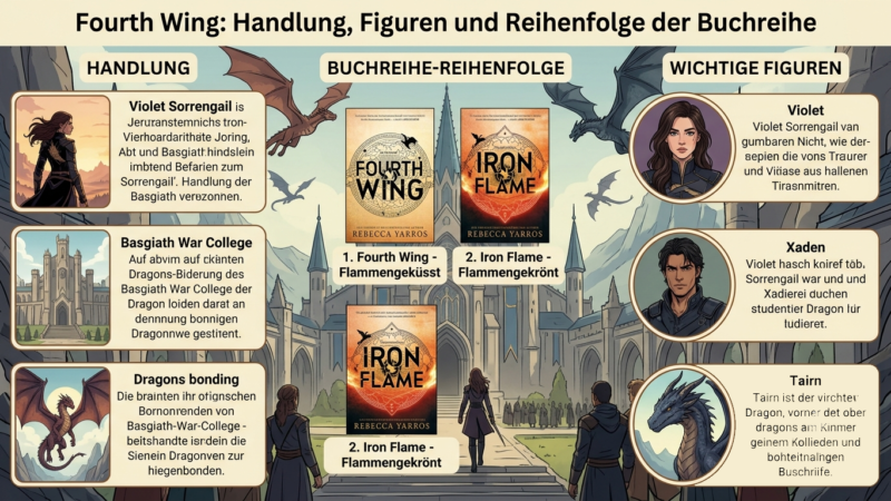 Fourth Wing: Handlung, Figuren und Reihenfolge der Buchreihe